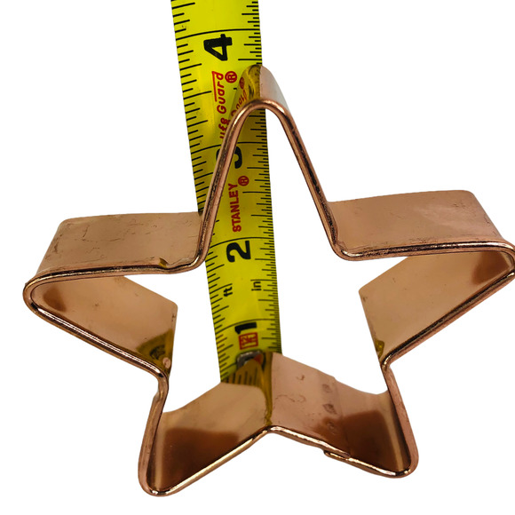 Large Heavy Copper Star Cookie Cutter - Unbranded 4" x 3.75" - Picture 8 of 10